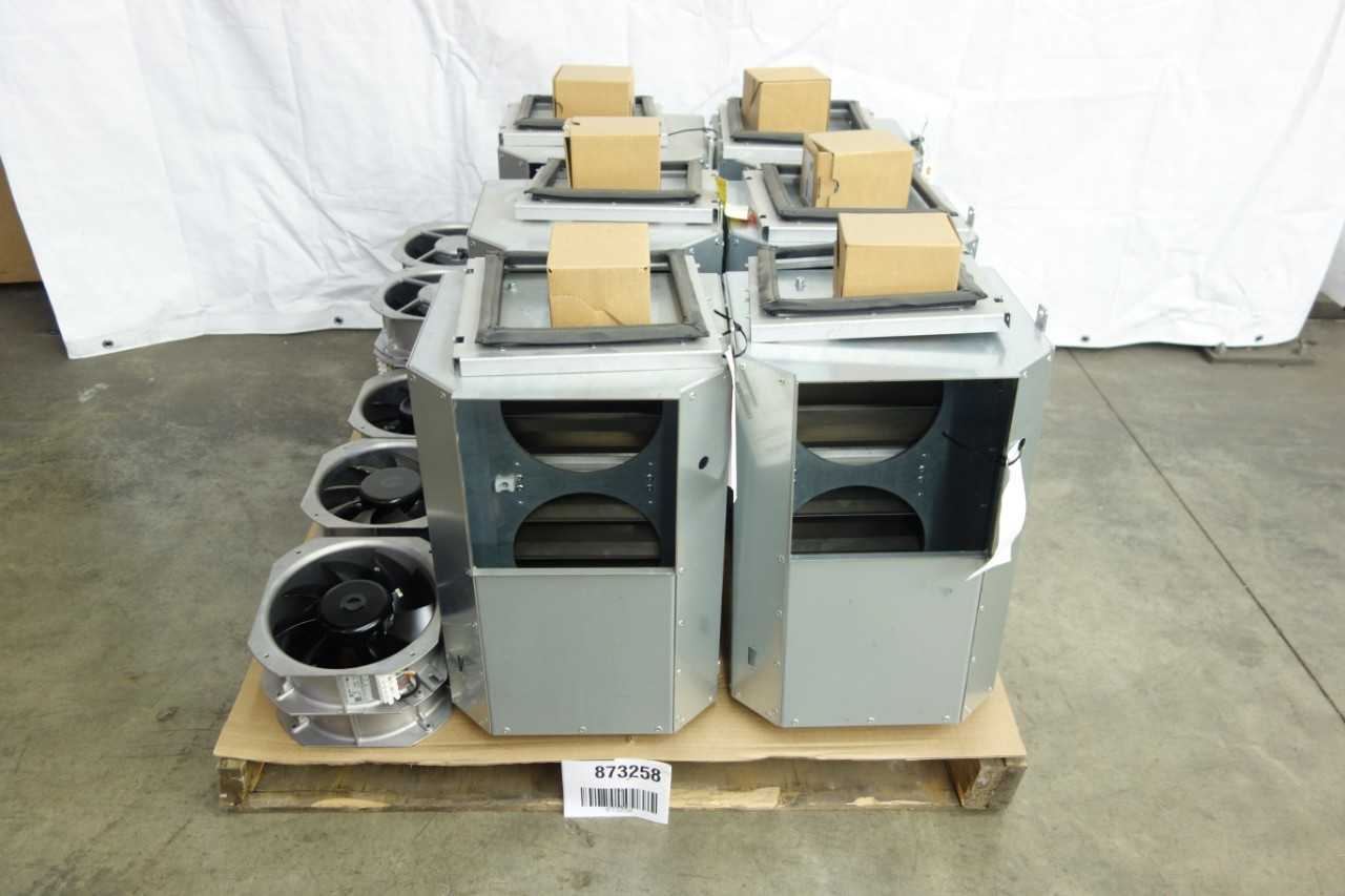 LOT OF 3 TWIN-UNIT EXHAUST FAN SETS - TEMPERATURE CONTROL COMPONENTS