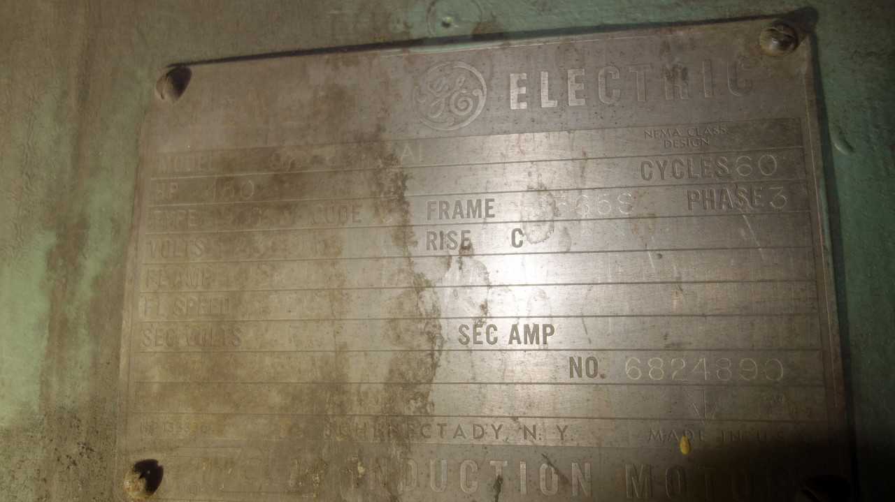 GENERAL ELECTRIC 6365S 150HP 2300V-AC INDUCTION MOTOR - ELECTRIC MOTORS