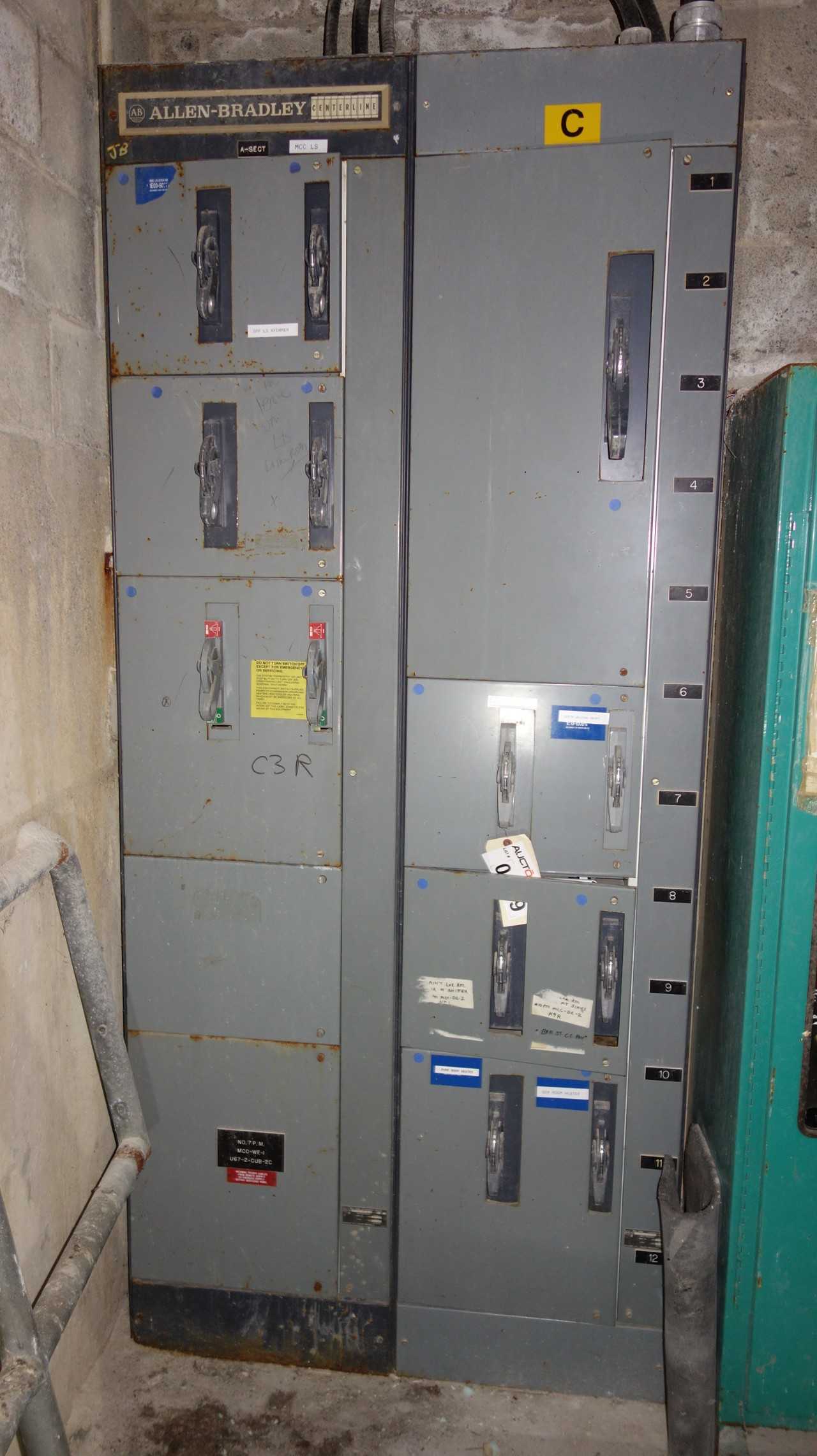 2X SECTIONS OF ALLEN BRADLEY CENTERLINE MCC - AUTOMATION & CONTROLS