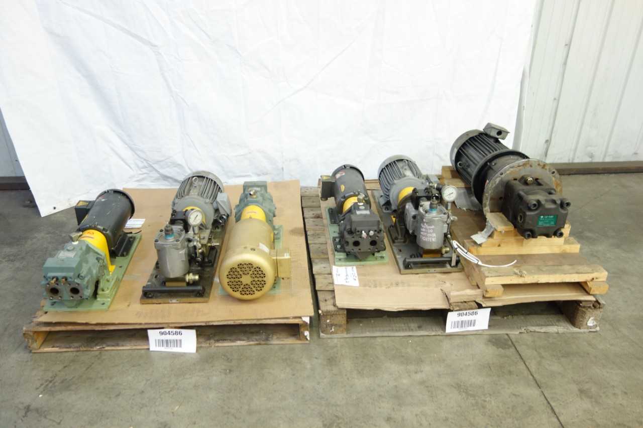 2 PALLETS OF ASSORTED HYDRAULIC PUMPS - HAND TOOLS