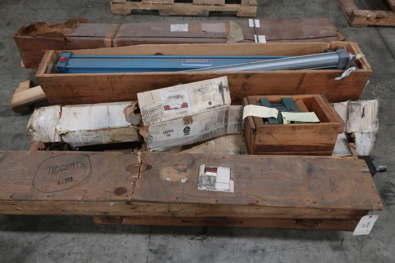 1 PALLET OF ASSORTED PNEUMATIC CYLINDERS - PNEUMATIC CYLINDERS & ACTUATORS