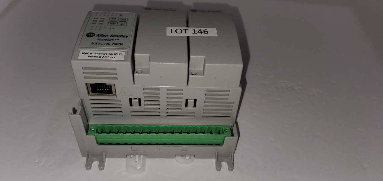 Allen Bradley Micro 820 2080-LC20-20QBB PLC - AUTOMATION & CONTROLS