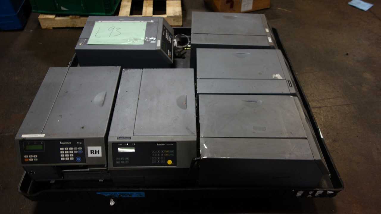 LOT OF 6 INTERMEC PX6I THERMAL BARCODE LABEL PRINTERS - PACKAGING