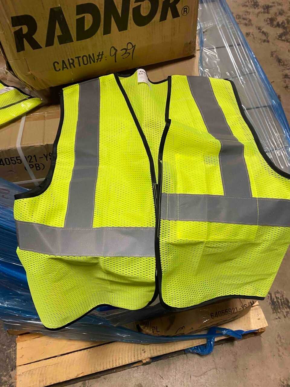 Lot of High Visability ANSI Vest - Yellow (2536217 - SAFETY SWITCH