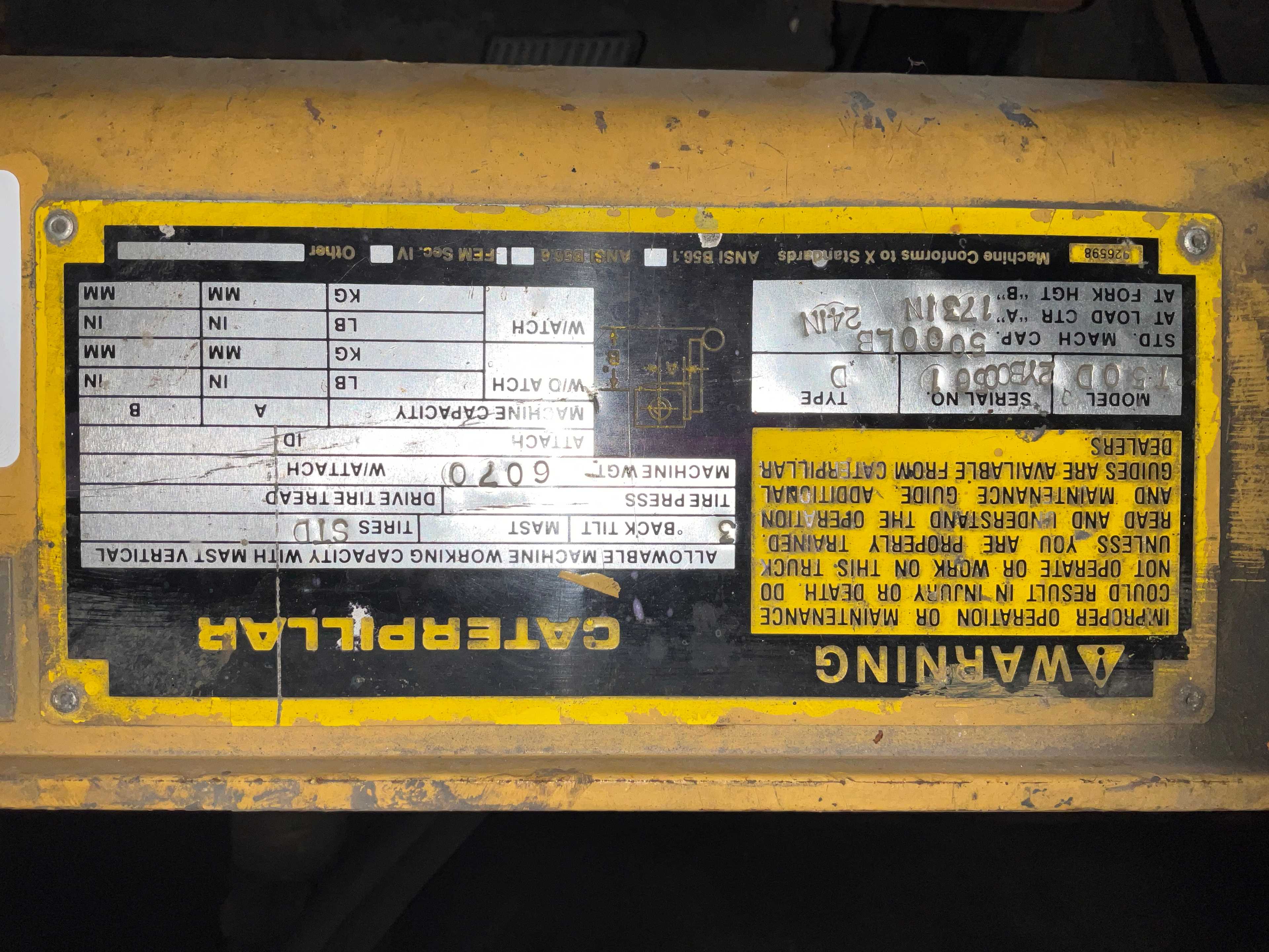 CATERPILLAR T50D FORKLIFT - SIT-DOWN FORKLIFTS