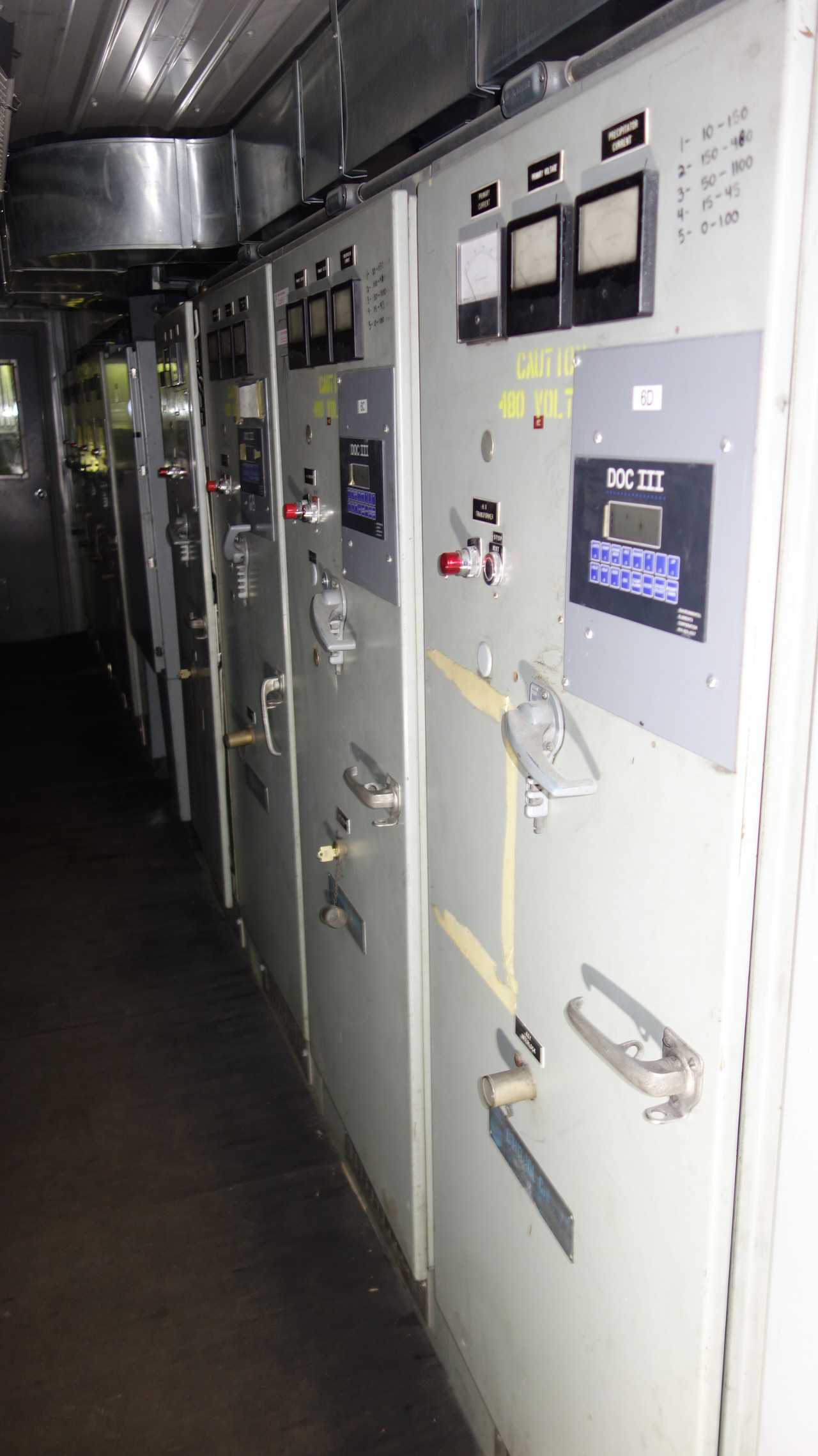 X9 VERTICAL SECTIONS DOC III OPERATOR CONTROL PANELS - SWITCHGEAR