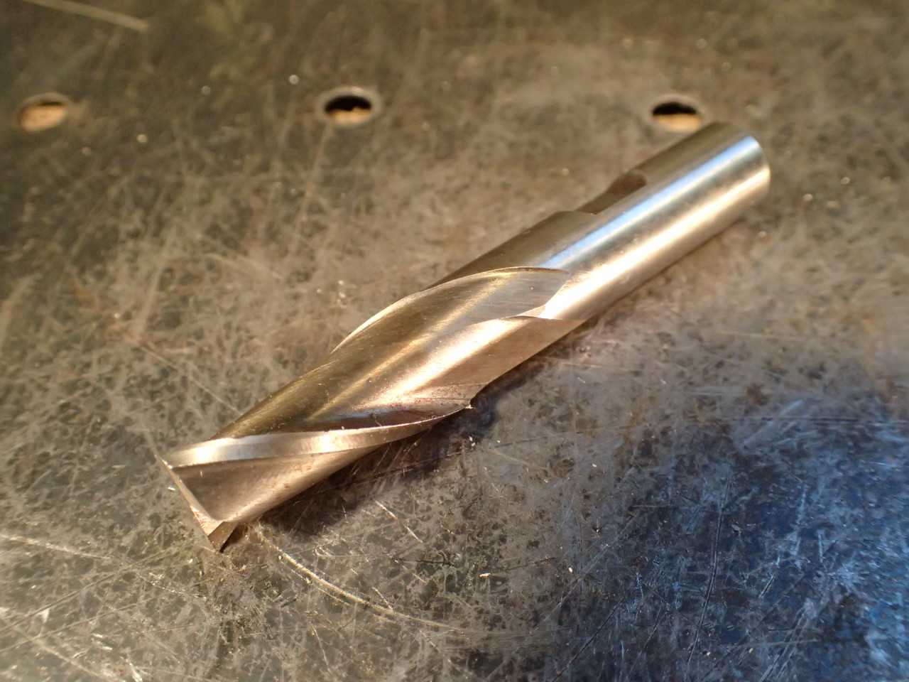 Melin Tool 9/16" 2-Flute Center Cutting End Mill: 1/2" Shank, HSS - MILLING TOOLS