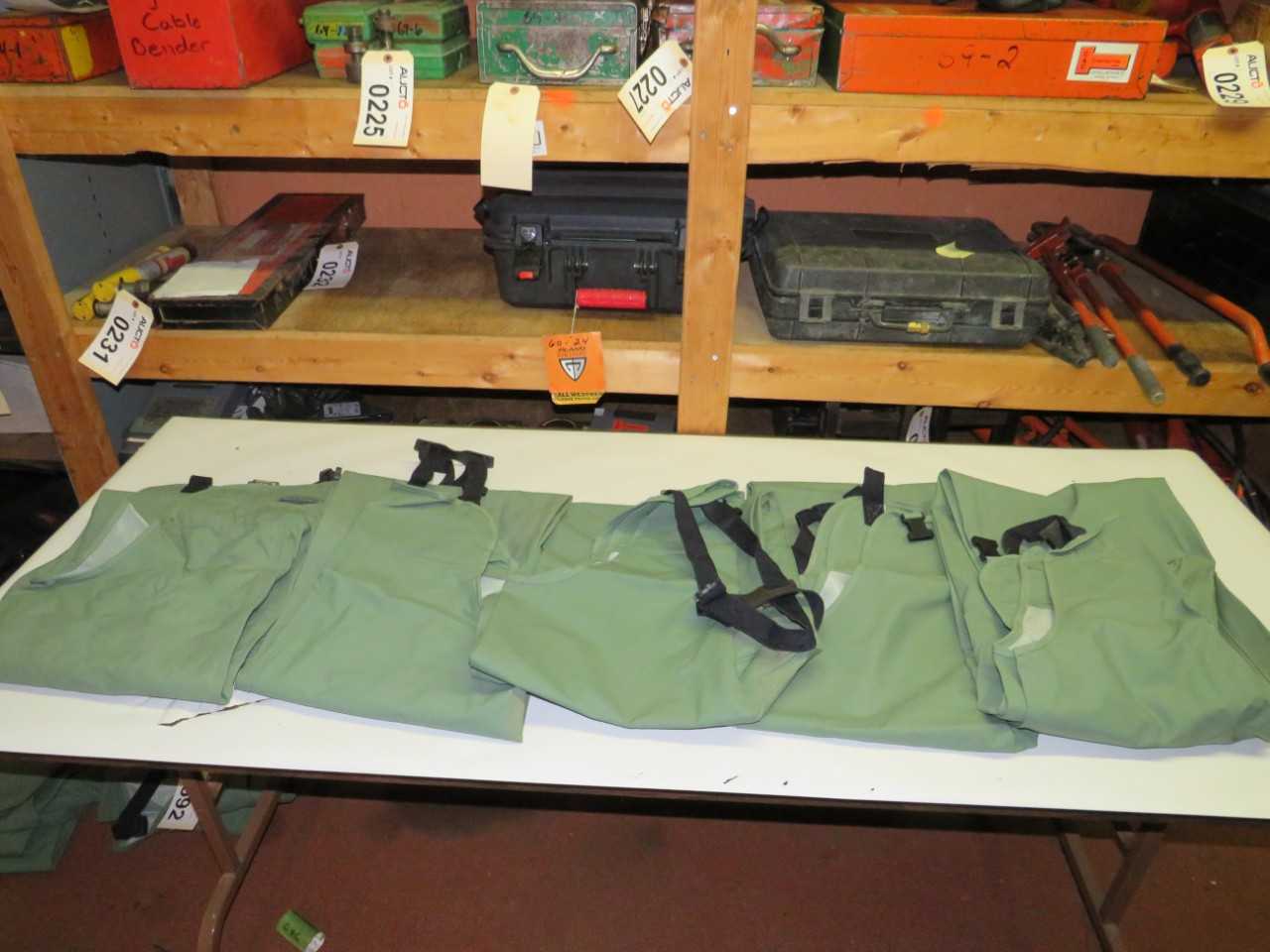 LOT OF ASSORTED HURRICANE FLAME RETARDANT, OIL RESISTANT RAINWEAR - SAFETY SWITCH