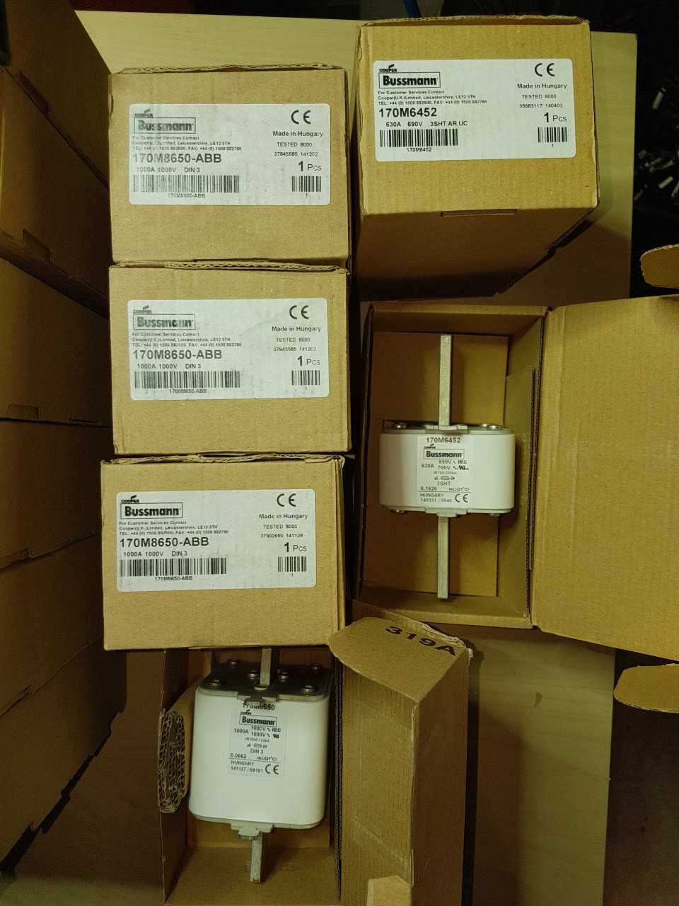 ABB MIXED LOT OF CONTACTS FUSES BASES QTY 126 - AUTOMATION & CONTROLS