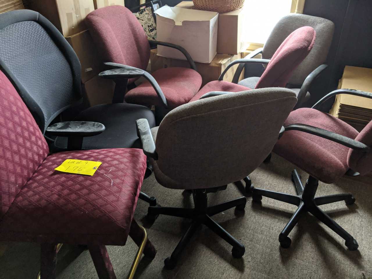 Office Chairs Mixed Lot of 9 - PLANT & FACILITY Office Chairs Mixed Lot of 9 - PLANT & FACILITY