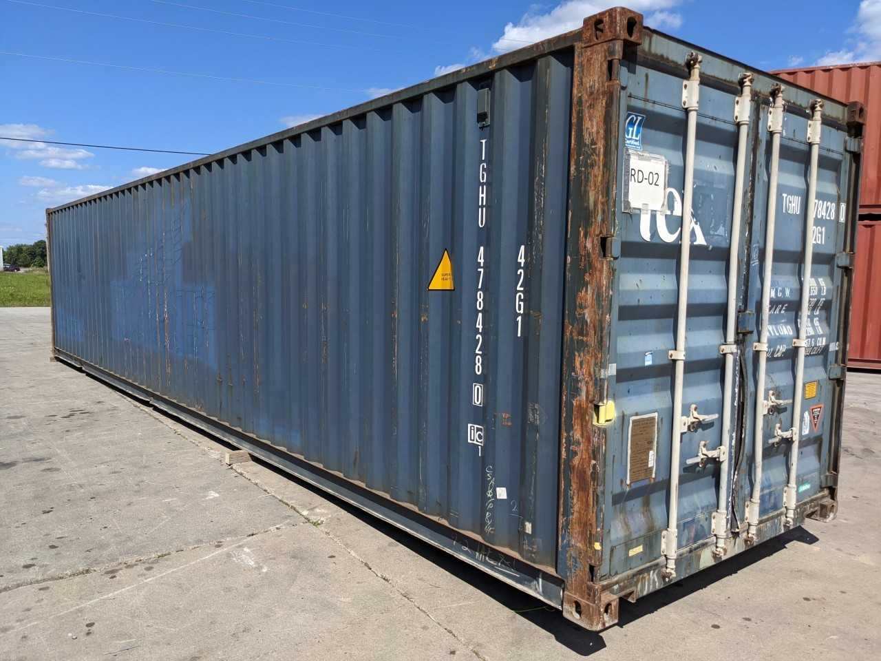 TEX 40FT STANDARD CUBE SHIPPING CONTAINER - INDUSTRIAL PARTS
