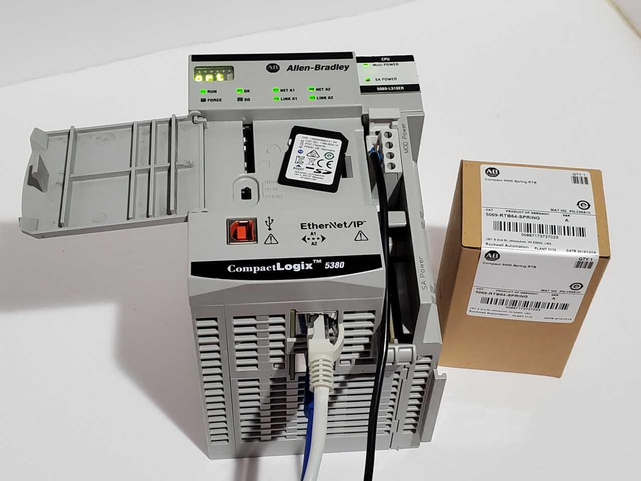 Allen Bradley CompactLogix 5069-L310ER Plus Brand new 5069-RTB64 Spring - AUTOMATION & CONTROLS Allen Bradley CompactLogix 5069-L310ER Plus Brand new 5069-RTB64 Spring - AUTOMATION & CONTROLS
