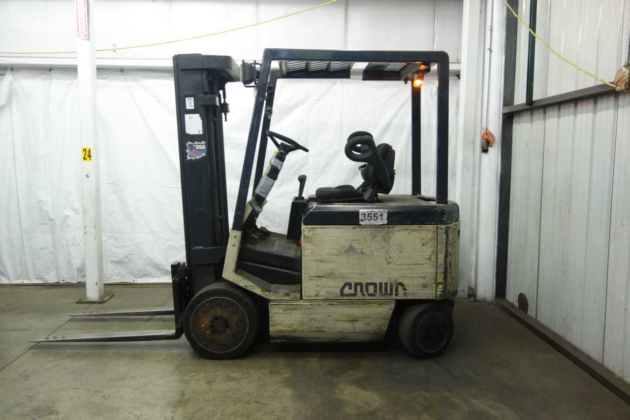 CROWN 50FCTT FORK TRUCK, WORKING CONDITION - FORKLIFTS