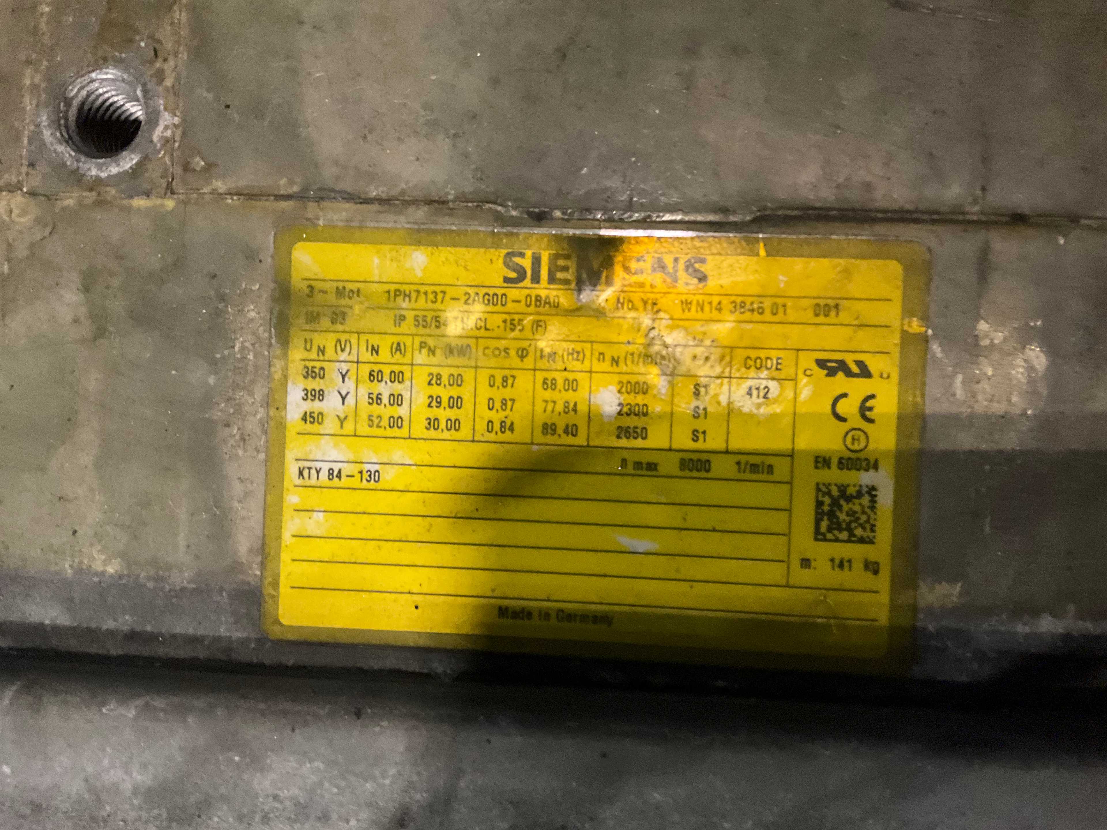 QTY 4 - SIEMENS 1PH7137-2AG0D AC MOTORS - AC MOTOR