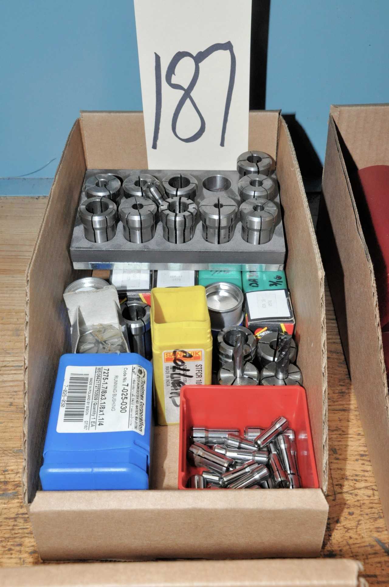 Lot-Various Collets in (1) Box - ELECTRIC POWER TOOLS