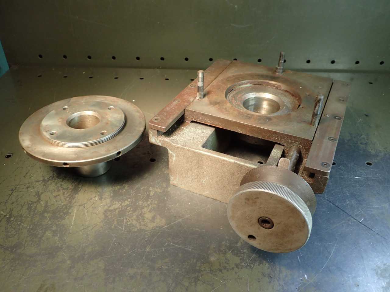Single Axis Cross Slide .001" Indexed Crank Handle 2" Travel w/ 2" Round Top Pl8 - MACHINING ACCESSORIES & TOOLING