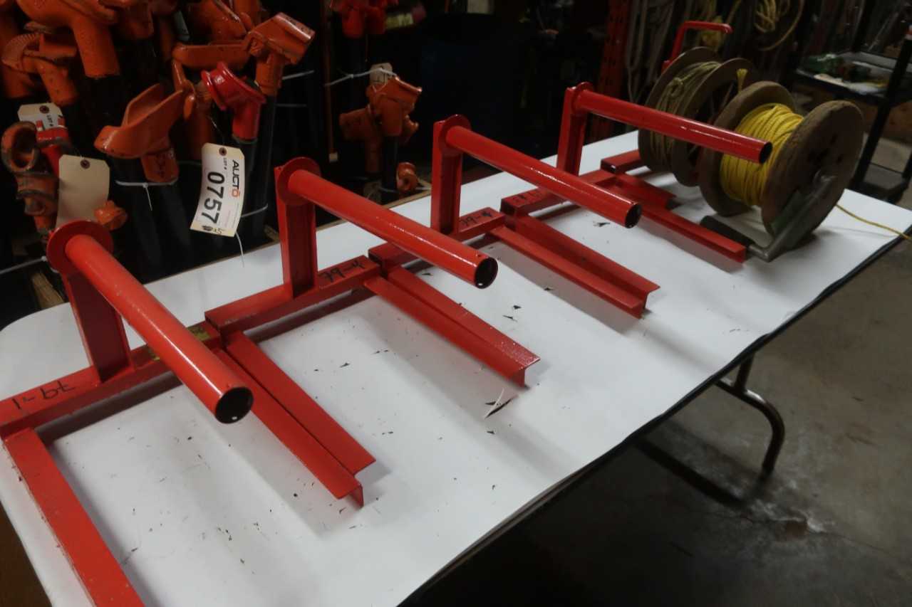 LOT OF 5 ASSORTED GREENLEE ROPE STAND W/ 2X ROPE WHEEL - ELECTRIC POWER TOOLS