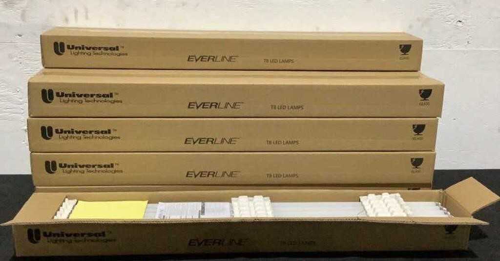 (100) Everline 4' LED Light Bulbs T8 Retrofit LRT8M22L/840A - LIGHTING (100) Everline 4' LED Light Bulbs T8 Retrofit LRT8M22L/840A - LIGHTING