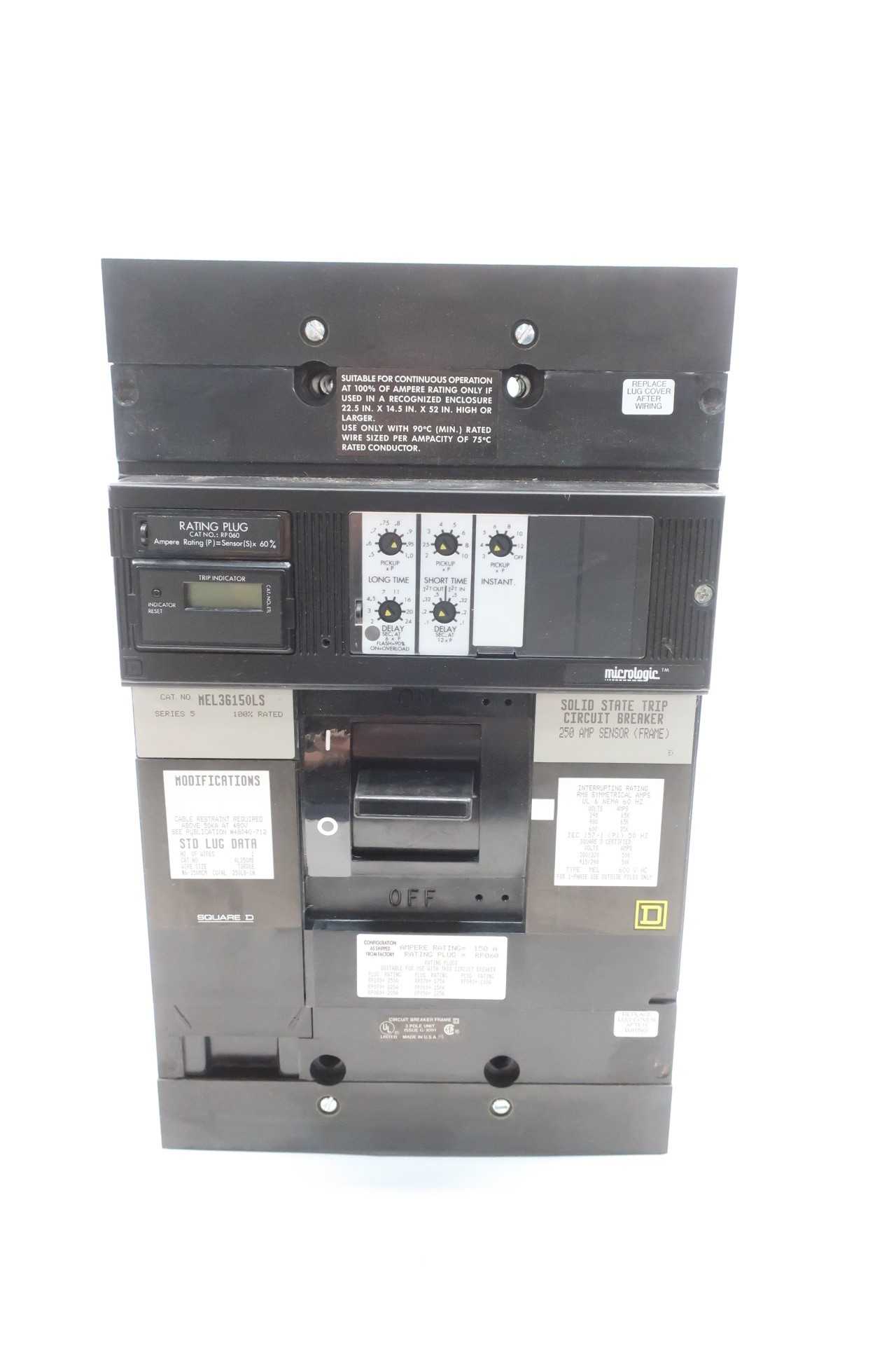 Square D MEL36150LS Circuit Breaker 250a Amp 600v-ac - CIRCUIT BREAKERS Square D MEL36150LS Circuit Breaker 250a Amp 600v-ac - CIRCUIT BREAKERS