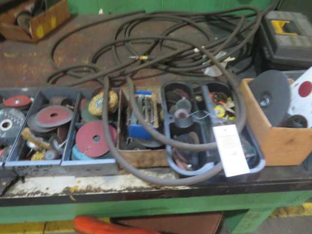 Rolling work table and contents - MISCELLANEOUS
