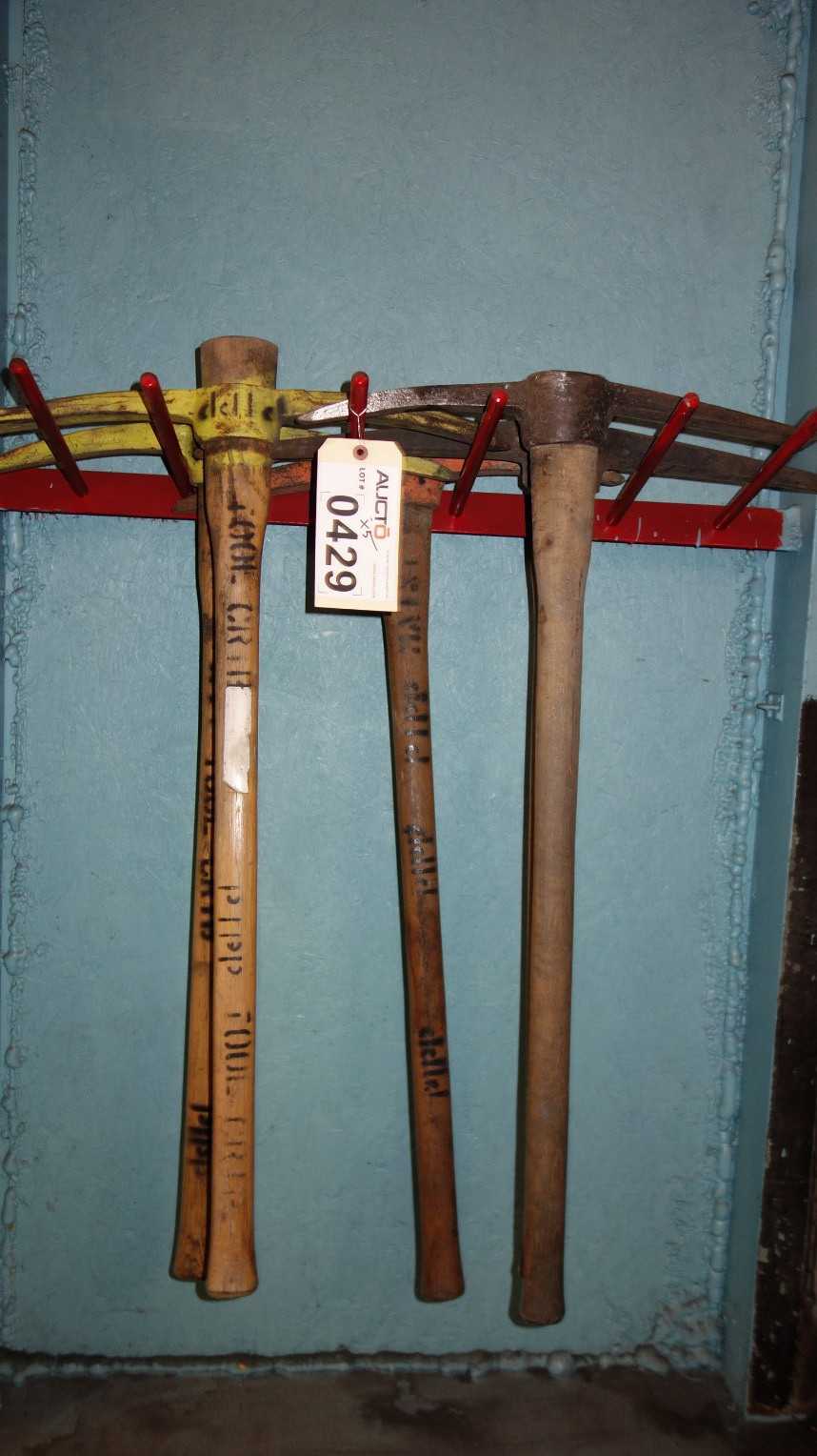 LOT OF 5 PICKAXES - ELECTRIC POWER TOOLS