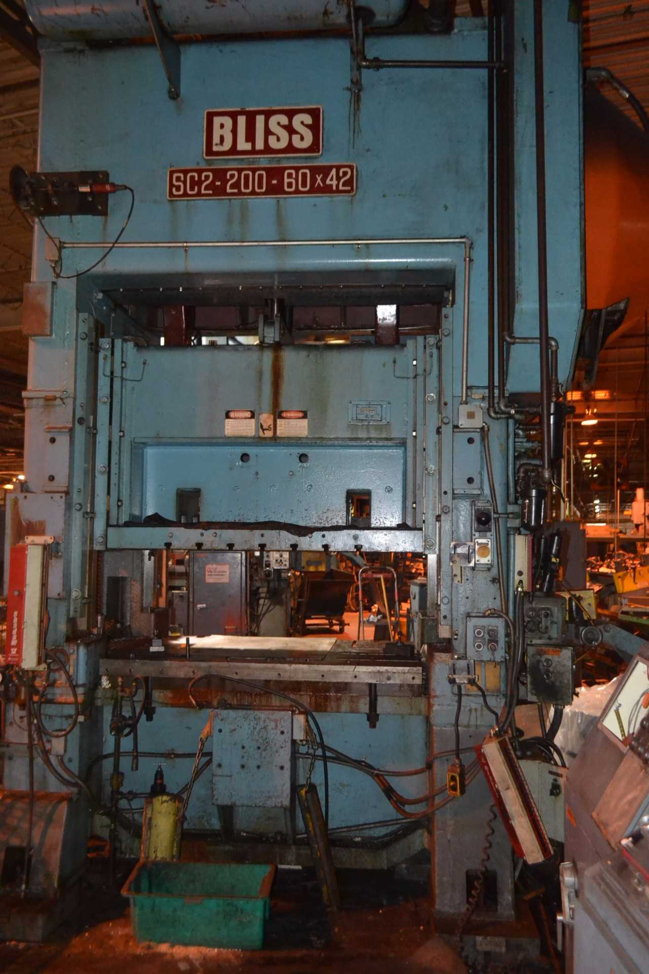 Bliss SC2-200-60x42 200 Ton Straight Side Double Crank Press - MACHINING EQUIPMENT