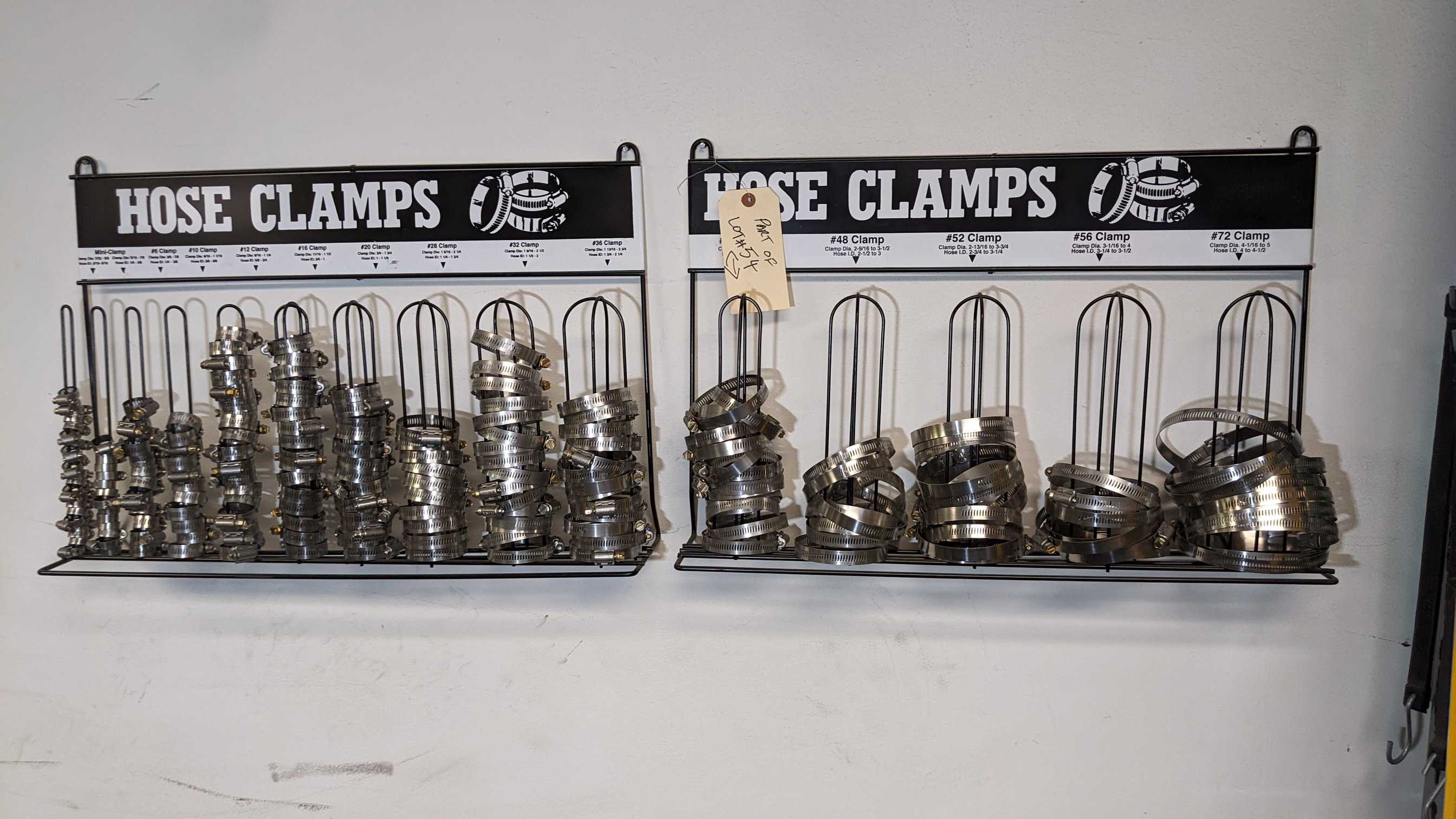 LOT OF HOSE CLAMPS - ELECTRIC POWER TOOLS