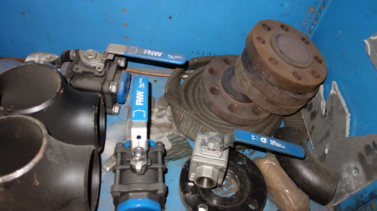 2X CABINETS W/ FLANGES, BALL VALVES - BALL VALVE