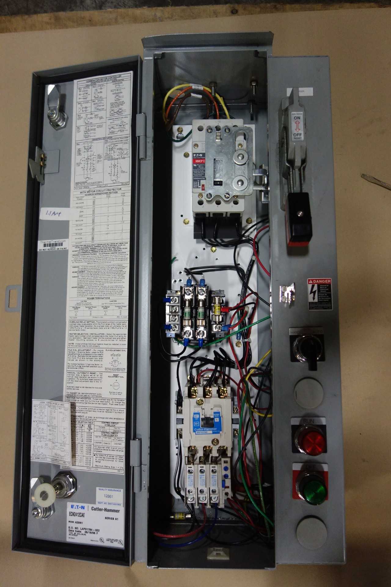 EATON ECN2412CAE AN16DN0 SIZE 1 COMBINATION DISCONNECT STARTER - MOTOR STARTERS