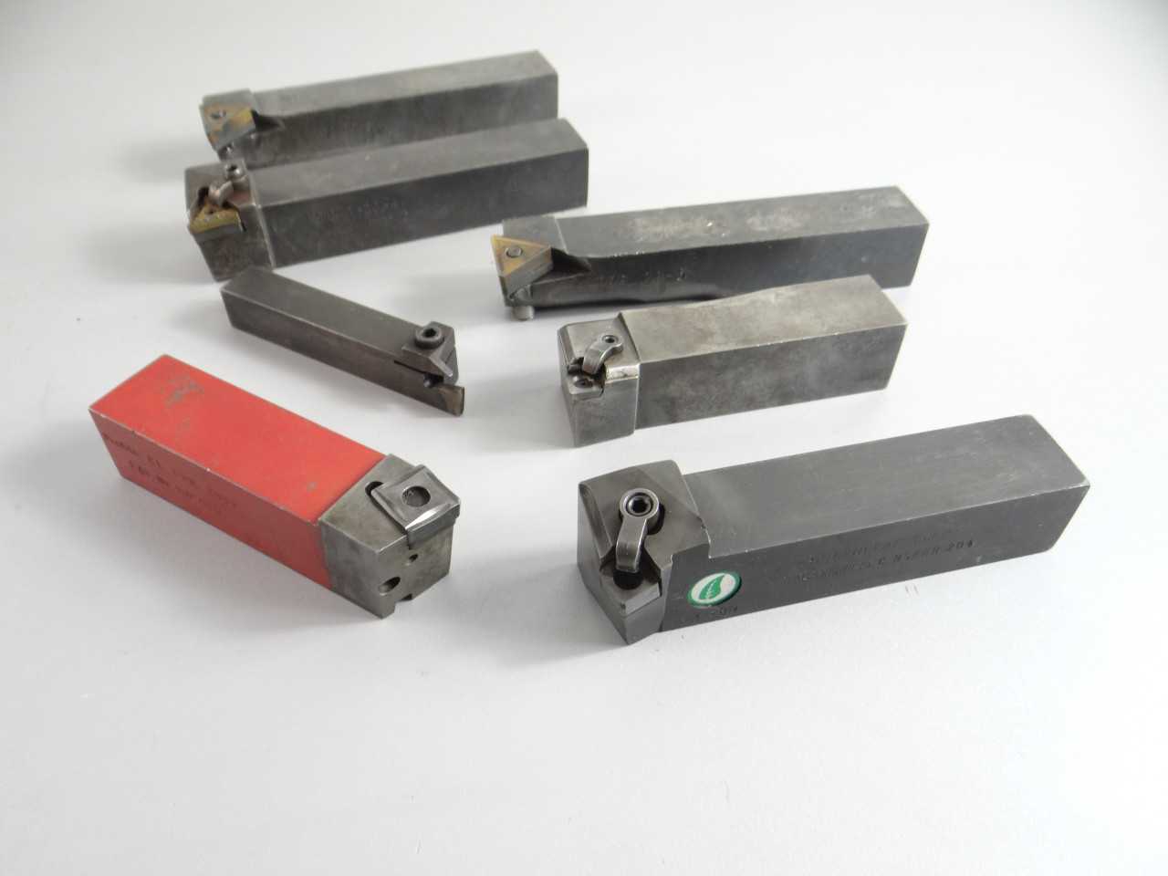 Lot of 7 Indexable Lathe Tool Holders - MACHINING ACCESSORIES & TOOLING