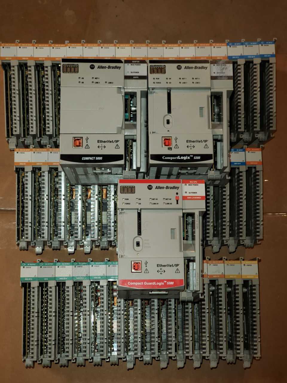 Assorted ALLEN BRADLEY 5069 Compactlogix PLC's and I/O's FOR PARTS - AUTOMATION & CONTROLS