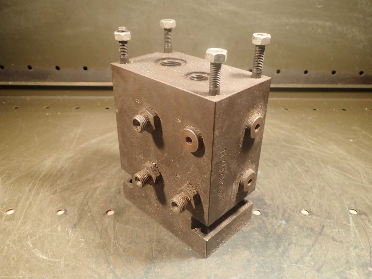 Bosch D-813-228-477 SH5-0-864-0 Steel Hydraulic Manifold Block Section - PNEUMATIC VALVE