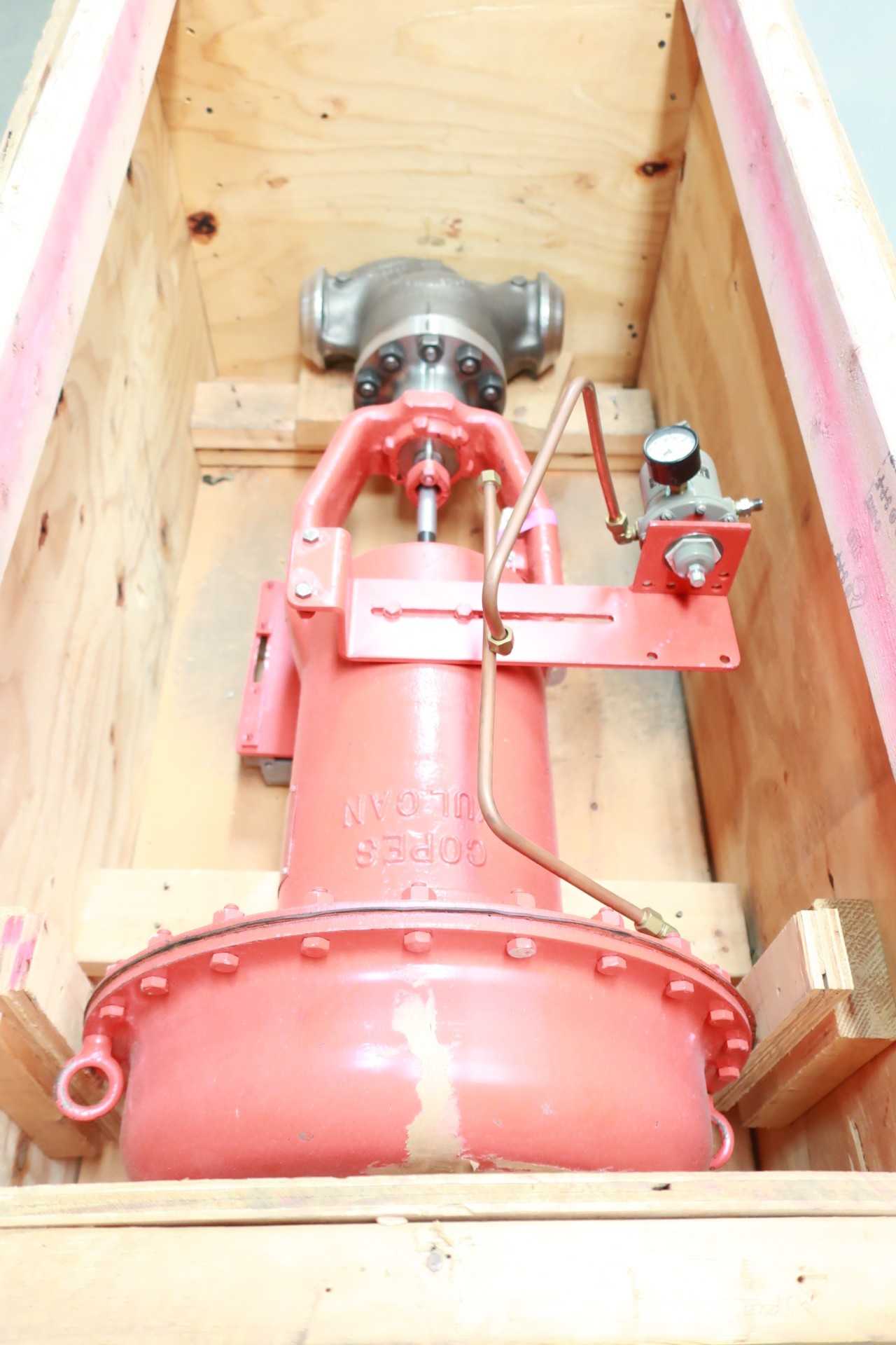 COPES VULCAN PNEUMATIC 600 STAINLESS BUTT WELD 3IN CONTROL VALVE - CONTROL VALVE