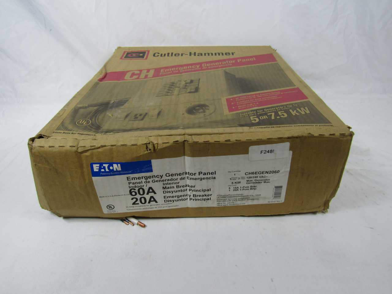 Lot of 1x CH6EGEN2060 Electrical Loadcenter - ELECTRICAL COMPONENTS
