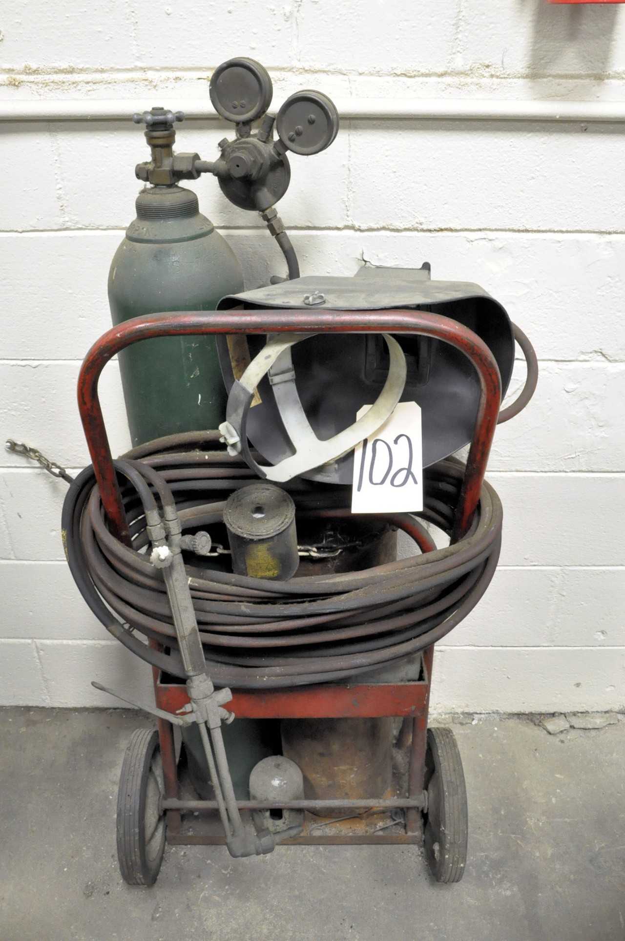 Oxygen Acetylene Outfit with Tanks and Cart - WELDING EQUIPMENT
