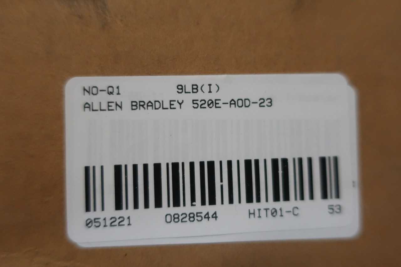 ALLEN BRADLEY 520E-AOD-23 SIZE 0 MULTI-SPEED STARTER 5HP - MOTOR STARTERS