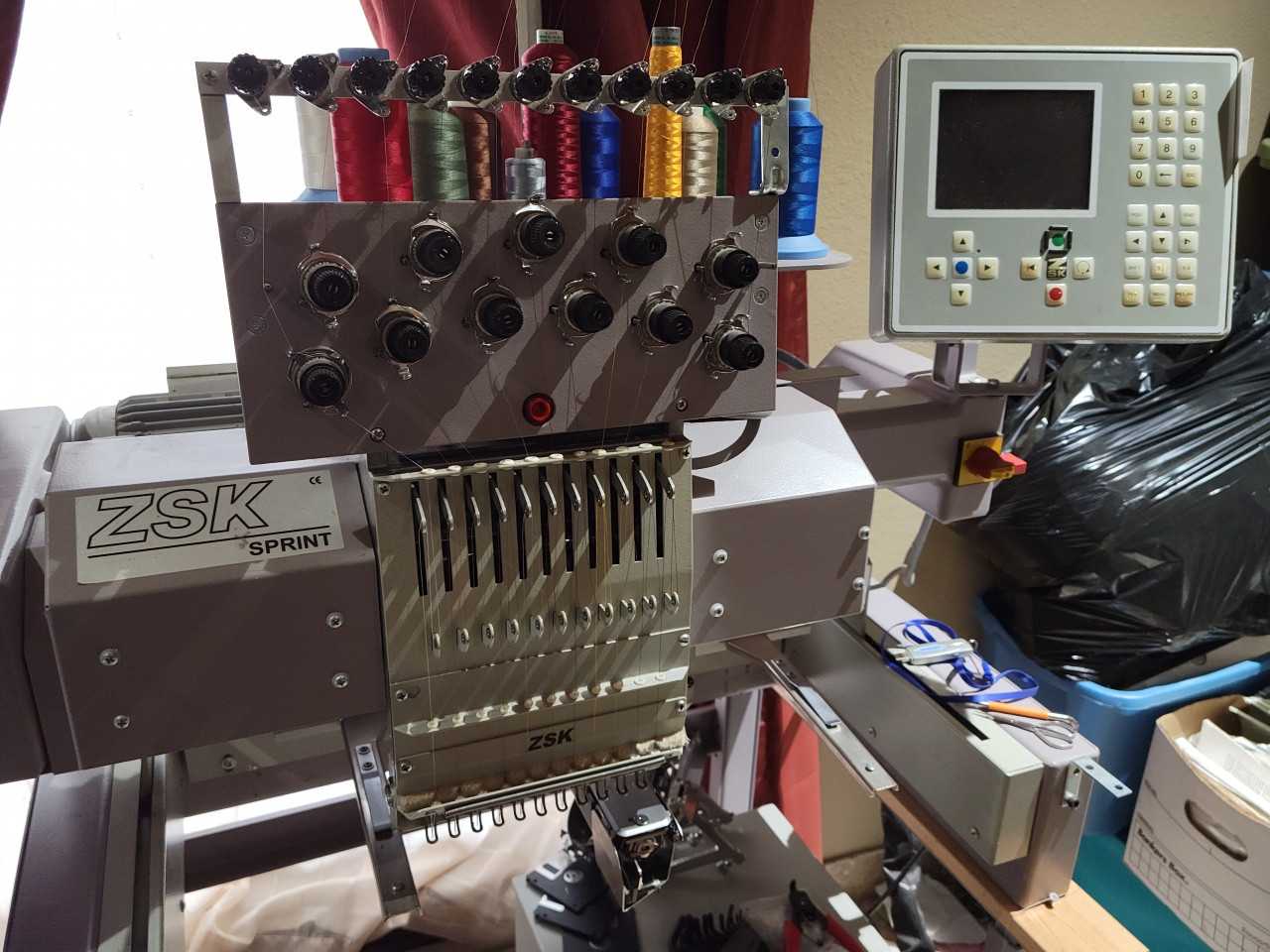 ZSK Sprint Single Head 11 Needles Embroidery Machine - 
