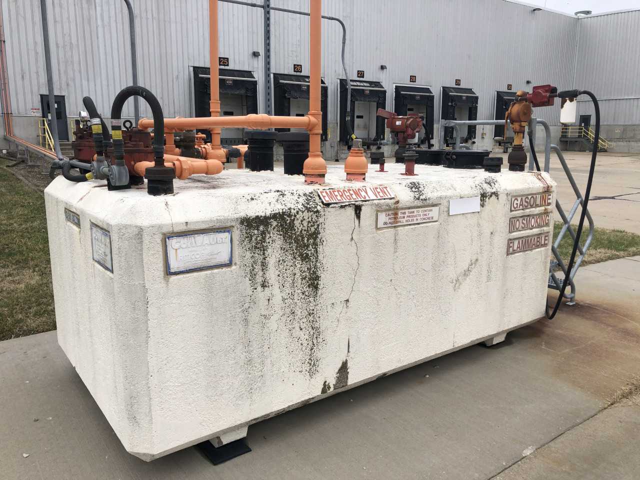 Convault 500 Gallon Gasoline Tank - PROCESS EQUIPMENT