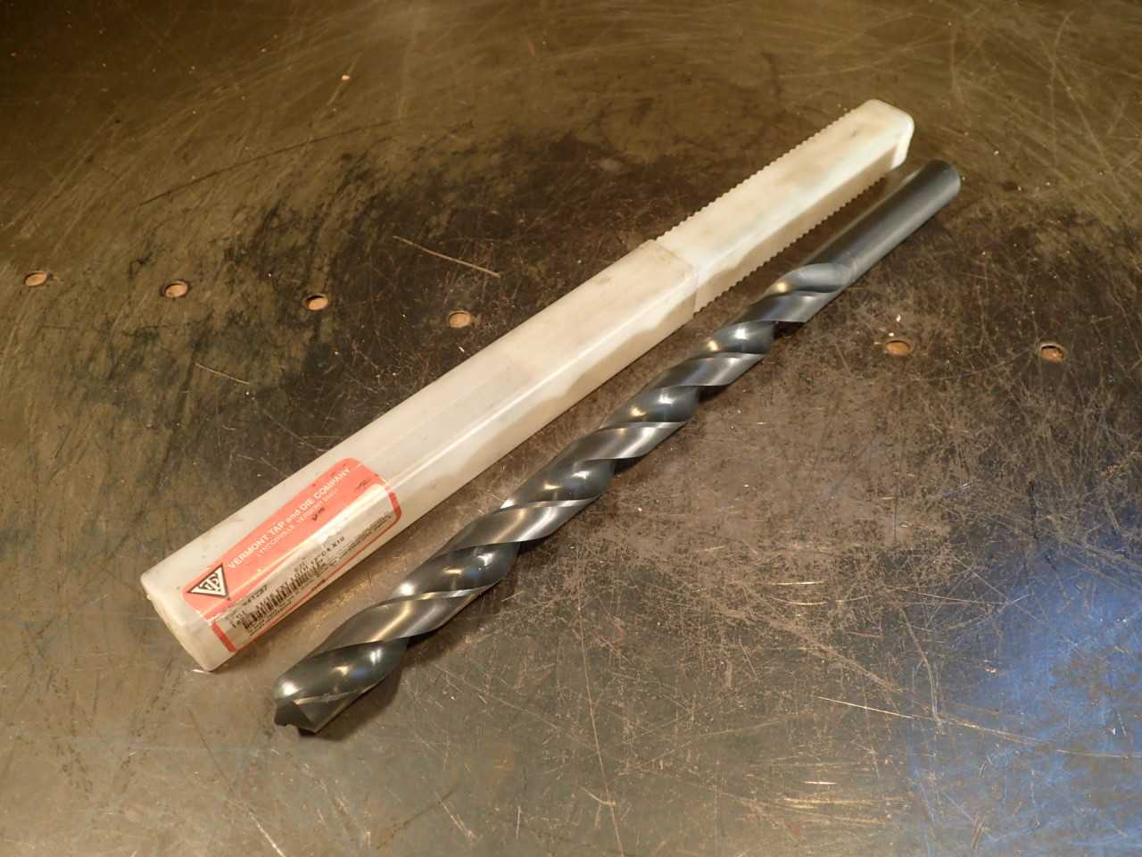 Vermont 11/16" x 12" OAL Extra Long Length Straight Shank HSS Drill Bit: USA - MACHINING EQUIPMENT PARTS