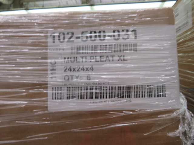 Koch Multi Pleat XL 24 X 24 X 2 Filters, NEW pallet (lot) - MISCELLANEOUS