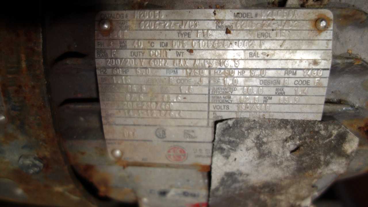 GOULDS 3196 5HP MTX STAINLESS CENTRIFUGAL PUMP MOTOR Size: 2 X 3-10 - CENTRIFUGAL PUMP