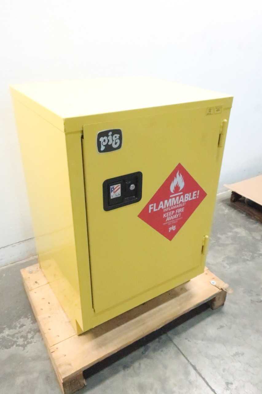 PIG CAB731-YW 12 GALLON FLAMMABLE SAFETY CABINET - TOOL STORAGE PIG CAB731-YW 12 GALLON FLAMMABLE SAFETY CABINET - TOOL STORAGE