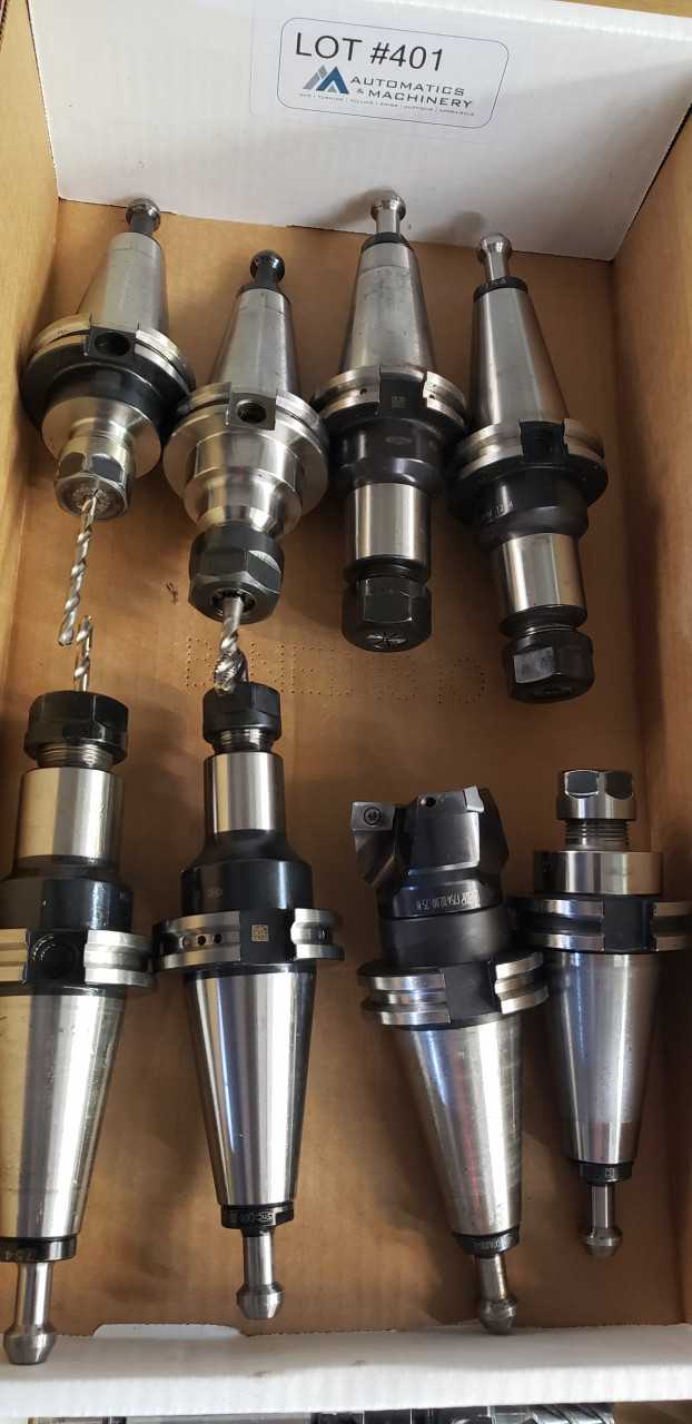 Cat 40 Tool Holders Qty 8 - ELECTRIC POWER TOOLS Cat 40 Tool Holders Qty 8 - ELECTRIC POWER TOOLS