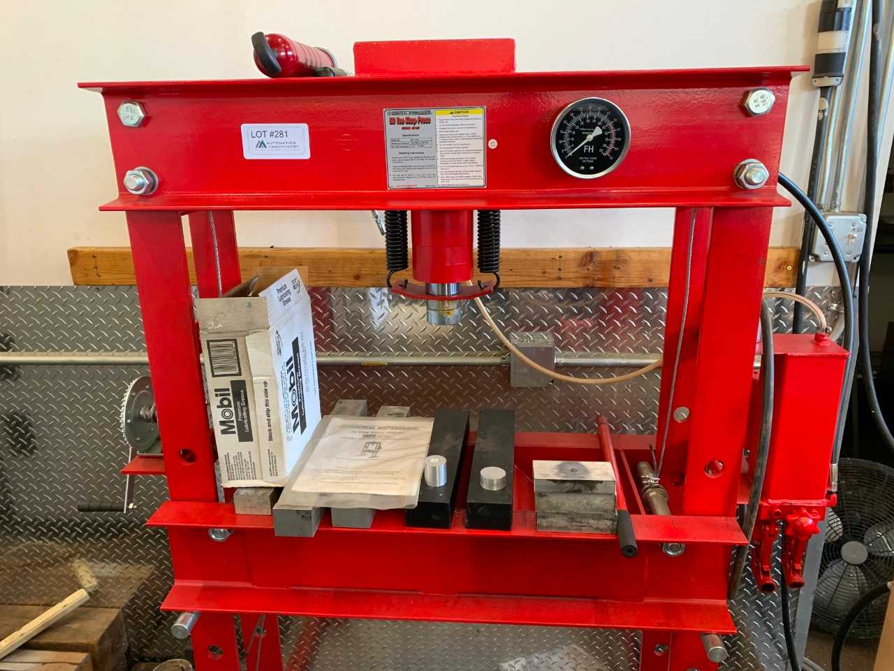 Central Hydraulics 50 Ton H-Frame Press - PRESSES