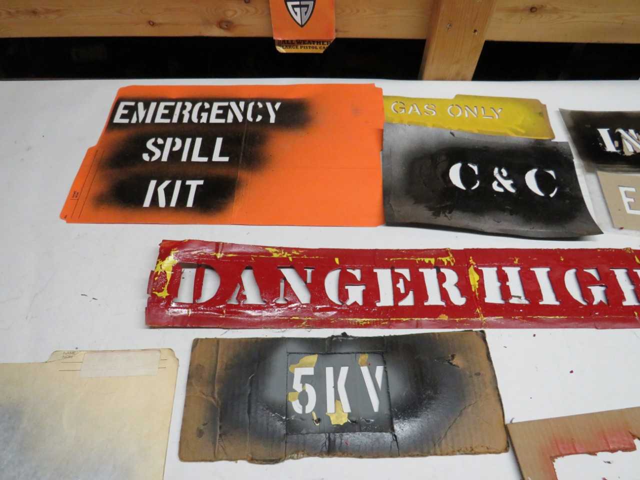 LOT OF ASSORTED STENCILS - MISCELLANEOUS