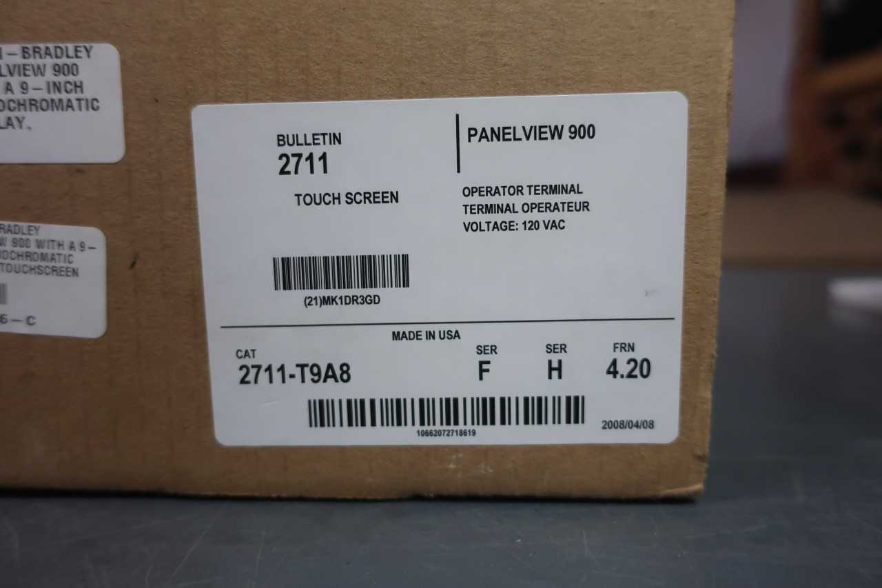 ALLEN BRADLEY 2711-T9A8 PANELVIEW 900 OPERATOR - AUTOMATION & CONTROLS