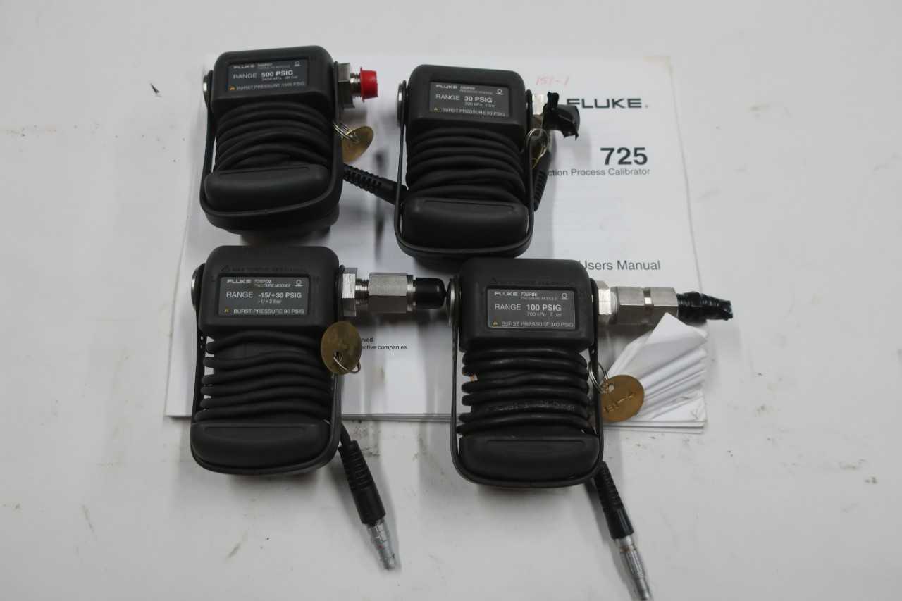 LOT OF 4 ASSORTED FLUKE GAUGE PRESSURE MODULE, 700P06, 700P05, 700P07, 700PD5 - ELECTRIC POWER TOOLS