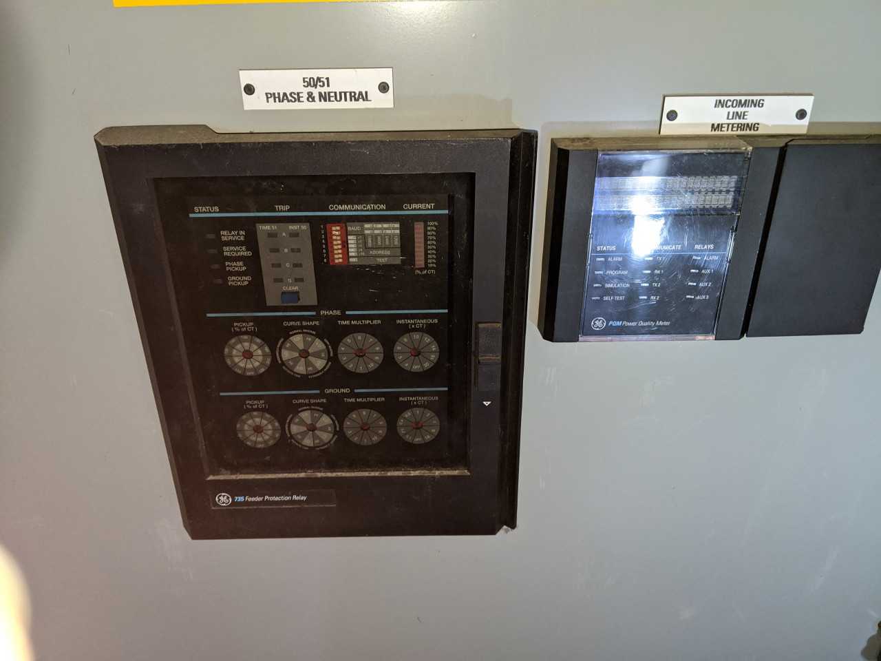 2X SECTIONS GE POWER VAC SWITCHGEAR PANELS - AUTOMATION & CONTROLS