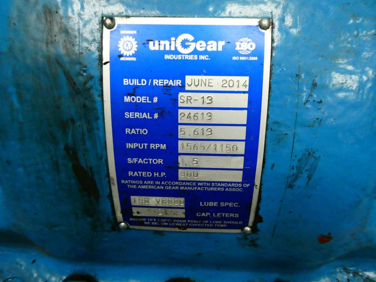 DOMINION ENGINEERING SR-13 ENCLOSED GEAR DRIVE - GEAR REDUCERS