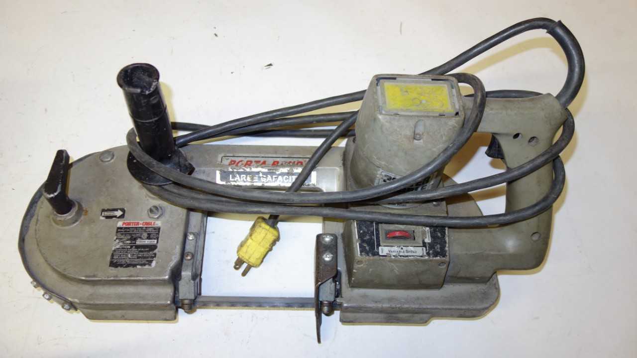 LOT OF 3 PORTER CABLE 7724 VARIABLE SPEED PORTA BAND SAWS 6AMP - ELECTRIC POWER TOOLS